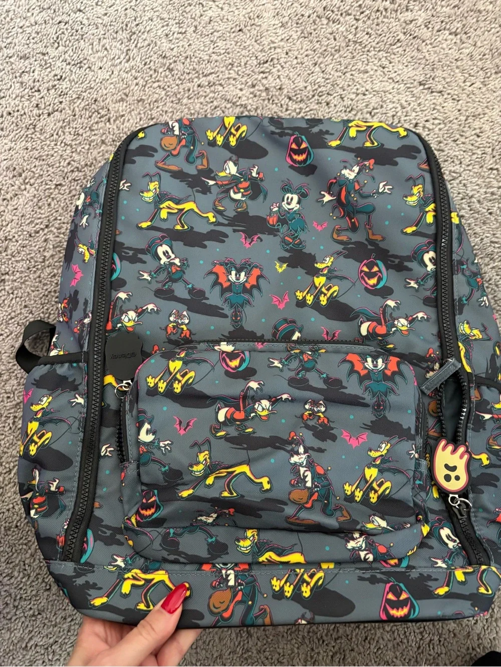 Disneyland Gray Halloween Backpack - Picture 1 of 2